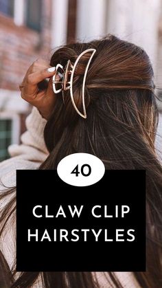 Are you looking how to freshen up your hairstyle? We have selected some of the best claw clip hairstyles you can do just with one twist. Hair Styles For Dirty Hair Quick, Hair Clip Hairstyles, Easy Work Hairstyles, Pulled Back Hairstyles, Easy Hairstyles For Medium Hair, Up Dos For Medium Hair, Hair Pulling