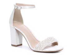 Kelly & Katie Hildie Pump | DSW Bridal Heeled Sandals, Spring Pearl Embellished Block Heels, Wedding Heels For Bride, Classic Highlights, Katie White, Birkenstock Styles, Wedding Plan