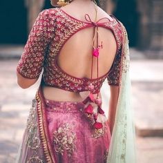 Latest Trendy Blouse Designs, Blouse Designs Bridal, Blouse Designs Simple, Brocade Blouse Designs, Blouse Back Neck, Latest Blouse Designs Pattern, Backless Blouse Designs