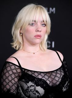 Blonde Billie, Lacma Gala, Black Hair Cuts, Trendy Bob Hairstyles, Straight Hair Cuts, Shaggy Haircuts, Billie Eillish