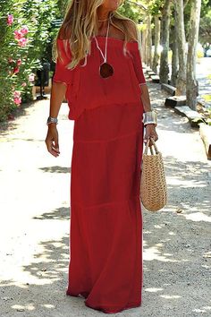 Beach Dresses Short, Holiday Maxi Dress, Shift Dresses, Dress Sleeve Styles, Off Shoulder Fashion, Beach Maxi Dress, Half Sleeve Dresses, Straight Dress, Khaki Dress