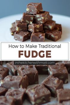 how to make traditional fudge with chocolate and marshmallows on the side