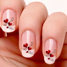 Vegas Nail Art, Fantastic Nails, Valentines Nail Art Designs, Valentines Nail, Vegas Nails, Bridesmaids Nails, Retro Nails, Valentine Nail Art