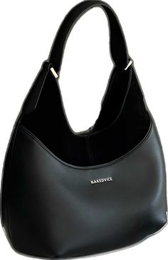 Sleek Black Shoulder Bag With Leather Handles, Sleek Black Leather Hobo Bag, Black Hobo Bag With Silver-tone Hardware For Evening, Sleek Black Hobo Bag For Everyday, Black Sleek Hobo Bag For Everyday Use, Leather Hobo Bag With Large Capacity For Evening, Black Versatile Hobo Bag For Formal Occasions, Versatile Black Hobo Bag For Formal Occasions, Sleek Black Hobo Bag For Evening