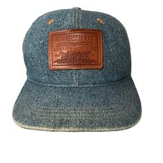 Levi Strauss Denim Trucker Rancher Cowboy Cap Hat Adjustable Leather Strap Back Pre-Owned In Good Condition Two Horse Patch Condition Consistent With Age Photos Are Part Of The Description From A Pet & Smoke Free Environment Location - Hats Shop With Confidence *Posh Ambassador *Top Rated Seller *Fast Shipping *Packaging With Care * Bundle Other Items To Maximize Your Shopping Adjustable Denim Trucker Hat, Vintage Cap With Leather Patch, Adjustable Denim Trucker Hat Snapback, Leather Patch Trucker Hat 5-panel, Adjustable Western 5-panel Trucker Hat, Age Photos, Levi Strauss & Co, Shipping Packaging, Levi Strauss