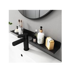 PRICES MAY VARY. 【Quickly Organize Your Faucet Countertop Storage Space】 The bathroom shelf is made of 4 mm acrylic sheet. It is wide and thick (size: 17 inch x 3.9 inch x 0.19 inch). So it can place more things and won't break . Clear acrylic bathroom shelves are designed with drainage holes, so that the top of the water-stained things can dry faster. Note: Please tear off the protective film before use! 【Increase the Sink Countertop Storage Space】 Our bathroom sink shelf over faucet, will not Organize Bathroom Countertop, Bathroom Countertop Organizer