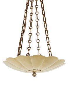 Available in Soane's standard metal finishes, except Antique Bronze and Antique Silver Supplied with; 4 x 1/2m lengths of Rectangular Split Link Chain. UK/US: 4½") Brass Plain ceiling rose with 4 hooks 4 fixing screws. All will be finished to match hanging light. Ceiling Rose/Canopy will be drilled with one hole for electrification. Fixing holes to be drilled on site unless specified. The Scallop Hanging Light is a registered Community design, no. 003118504-0001 Bulb: 25 watt max. 4 bulbs Plain Ceiling, Community Design, Soane Britain, Metal Workers, Rattan Mirror, Bespoke Lighting, Hamptons House, Tudor Style, Storage Mirror