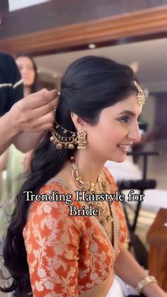 Hairstyle Trending, Indian Bridal Hairstyles, Bridal Hairstyles, Trending Hairstyles, Bride Hairstyles, Indian Bridal, Wedding Hair, Wedding Bride, Bridal Hair