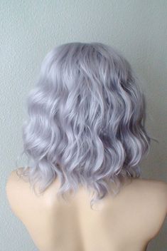 Grey Ombre Hair Short, Wig Pictures, Hairstyles Wig, Silver Wig, Blond Rose, Wave Hairstyle, Grey Hair Color Silver, Pastel Wig, Wigs Hairstyles