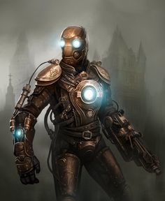 Steampunk Games, Steampunk Armor, Steampunk Character, Iron Man Art