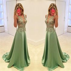 This Dress is fashionable for every occasion. the dress is made-to-order by professional tailors. You can choose from 50 colors, Regular sizes 2 to 16 and plus sizes 14w to 26W. Custom size is also available.. The product details: Color: Green, Silhouette: A-Line, Neckline: V-Neck, Waistline: Natural Waist, Length: Long, Primary Fabric: Chiffon Green Mother Of The Bride Dress For Banquet, Elegant Green V-neck Mother Of The Bride Dress, Glamorous Green Dresses With Sweep Train, Fitted Green V-neck Mother Of The Bride Dress, Green Fitted V-neck Mother Of The Bride Dress, Fitted Green Mother Of The Bride Dress With V-neck, Evening Dress Long, Stunning Prom Dresses, V Neck Prom Dresses