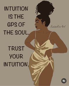 an image of a woman in a white dress with the words institution is the gps of the soul trust your intention