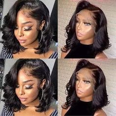 ※Item: Klaiyi Side Part Short Bob Lace Frontal Wig New Wave 180% Density Virgin Human Hair Wig, Bob Wigs Blunt Haircuts Lace Front Wigs with Side Part Perfect For Any Face Shapes※Hair Material: 100% Virgin Human Hair Wig, Short Bob Hair Wigs, Can be Dyed and Ironed by your favor※Hair Color: Natural Color※Hair Grade: Klaiyi Hair, Short Bob Hair Wigs, Medium Luster, Bleach/Dye Friendly※Hair Length: 12 inches is available, Very Soft, Healthy, and thick※Lace Style: 13x4 Lace Frontal Wig※Cap Size: 22 Short Afro, Face Shape Hairstyles, Remy Human Hair Wigs, Natural Wigs, Side Part, Frontal Wig