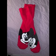 New Without Tags. Womens Size 7-12 Cute Red Cotton Socks, Playful Red Socks For Winter, Playful Red Winter Socks, Playful Red Cotton Socks, Casual Red Knee-high Socks, Cute Red Socks, H M Accessories, Mickey And Minnie, High Socks