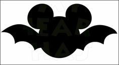 a black and white silhouette of a bat with the word fear in it's center