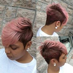 Black Hair Short Cuts, Short Sassy Hair, Pixie Cut Wig, Sassy Hair, Cute Hairstyles For Short Hair, Short Natural Hair Styles, Hair Tutorials, Short Hair Styles Pixie, Hairstyles Ideas