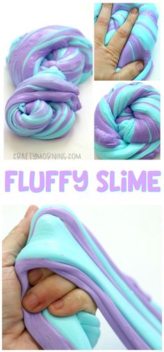 this is an image of how to make fluffy slime