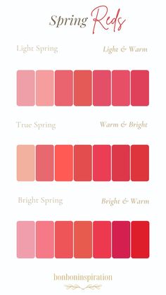 Light Summer Neutrals, Light Spring Lipstick, Bright Spring Makeup Looks, True Spring Lipstick, Bright Spring Makeup, Bright Spring Color Palette, Bright Spring Clothes, True Spring Palette, Clear Spring Palette