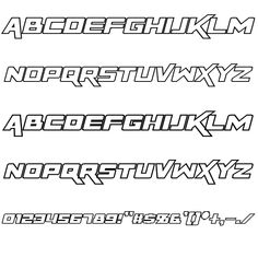 some type of font that is in different styles