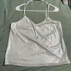 Express Nwt White Sparkle Sleeveless Top Cheap Basic Camisole Tank Top, White Top, White Tops, Sleeveless Top, Color White, Sparkle, Womens Tops, Women Shopping, White