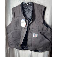 Snap N Wear Dupont Quilted Duck Vest Cotton Insulated Vest. New With Tags. Xxxl Black Cotton Vest For Cold Weather, Military Streetwear Vest With Pockets, Military Vest With Pockets For Streetwear, Military Vest With Multiple Pockets For Winter, Khaki Military Vest With Side Pockets, Military Vest With Pockets For Hunting, Columbia Fleece, Wool Vest, Fleece Vest