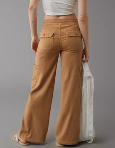 AE Dreamy Drape Linen-Blend Baggy Wide-Leg Cargo Pant Summer Vacation Parachute Pants With Pockets, Trendy Elevated Casual Cargo Jeans With Pockets, Trendy Full-length Pants For Vacation, Trendy Full Length Pants For Vacation, Trendy Pants For Vacation, Cotton Vacation Pants With Pockets, Wide Leg Cotton Cargo Pants For Vacation, Wide Leg Parachute Pants With Pockets For Vacation, Cotton Pants With Pockets For Vacation