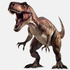 an image of a dinosaur with its mouth open