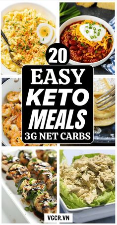 Today, I am sharing 20 keto meals with under 3g of net carbs. So you can stay on your diet and rock your ketosis!