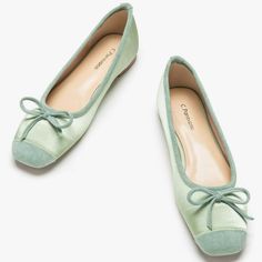 C.Paravano Women's Flats | Ballet Flats For Women | Flat Shoes | Dressy Shoes For Women | Round Toe Flats | Soft Leather Shoes Women Color: Mint Green Size: 7 Dressy Shoes For Women, Dressy Flats Shoes, Soft Leather Shoes, Leather Shoes Women, Festival Shoes, Flats For Women, Dressy Shoes, Heel Grips, Stacked Necklaces