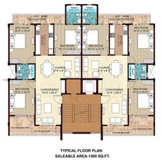 the typical floor plan for an apartment