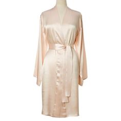 This classically styled short robe is practical for everyday use, yet the sumptuous comfort of its pure silk construction makes each wear feel like a special occasion. Nighty Night, Luxury Lingerie, Stylish Home, One Kings Lane, Cotton Candy, Peplum Dress, Gowns Dresses, Home Furnishings, Flapper Dress