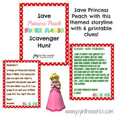 princess peach and the frog story book with printables for each child's name