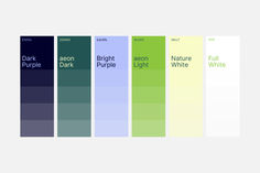 an image of the different font styles for each type of book cover, including one in green and two in blue