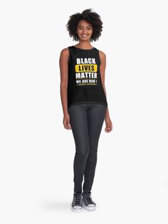 "Black Lives Matter t-shirt for men and women" Sleeveless Top by DINADIM | Redbubble Black Sleeveless Top, Art Work