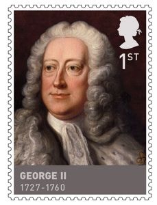 a stamp with an image of george ii