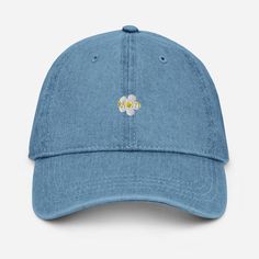 Complement your everyday wardrobe with this pigment-dyed denim hat! Made out of 100% cotton, the 6-panel cap offers a light feel, while the adjustable strap ensures a solid and comfortable fit.  * 100% cotton * 6-panel unstructured cap with a low profile * Soft crown *  6 sewn eyelets  * 4 rows of visible stitching on the visor * Adjustable strap * Head circumference: 21.65″-25.19″ (55 cm-64 cm) * Blank product sourced from China This product is made especially for you as soon as you place an or Pre-washed Cotton Baseball Cap With Curved Bill, Washed Cotton Baseball Cap, Washed Cotton Baseball Cap With Curved Bill, Everyday Washed Cotton Dad Hat, Washed Cotton Baseball Cap With Curved Visor, Cotton Curved Bill Baseball Cap, Vintage Cotton Dad Hat With Curved Visor, Vintage Washed Cotton Baseball Cap, Spring Washed Cotton Baseball Cap