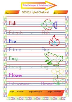 the letter g worksheet for children to learn how to write and draw letters