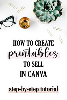 How to Create Printables in Canva How To Create In Canva, Printables To Sell, Selling Printables, Starting An Etsy Business, Canva Tutorials, Canvas Learning, Canva Tips, Money Making Jobs, Pinterest Templates