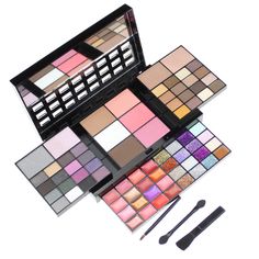 PRICES MAY VARY. 🎁All-in-One Makeup Gift Kit : With 36 color shimmer eyeshadow, 28 color Lip Gloss,4 color face concealer powder, 3 color blushes, 3 color Cosmetic powder,1Pcs Sponge eye shadow stick, 1Pcs Cosmetic brush, 1Pcs Lip Brush, A big mirror, this multi-purpose kit is perfect for achieving any full-face look. 🎁Perfect cosmetic Kit :easy to layer and blend. Enabling layering and mixing. Suitable for novice or experienced makeup artists to show their charm at various parties. Perfect fo Make Up Kits, Wholesale Makeup, Cosmetic Kit, Glitter Eyeshadow Palette, Waterproof Eyeshadow, Matte Lip Gloss, Concealer Makeup, Powdered Eyebrows, Glitter Eyes