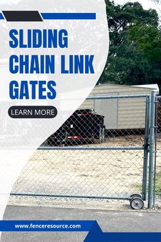 sliding chain link gate Chain Link Fence Gate Ideas, How To Make A Chain Link Fence Taller, Extend Chain Link Fence Height, How To Install A Chain Link Fence Gate, Sliding Gate, Automatic Gate