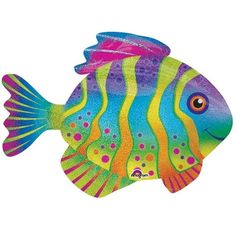 an image of a colorful fish balloon