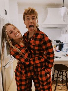 Couple Matching Pajamas Bf And Gf Christmas Pictures, Matching Pj Couple, Couple Pajamas Christmas, Couple Matching Pajamas, Couple Pjs