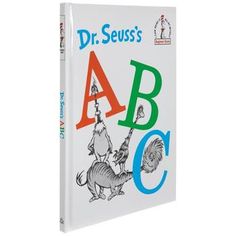 a children's book with an image of dr seuss's abc