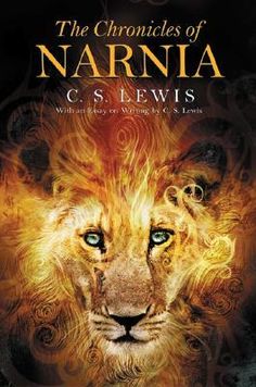 the book cover for narnda by c s lewis, with an image of a lion