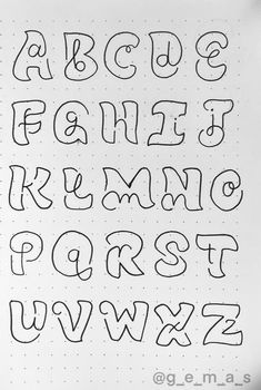 Simple Design For Scrapbook, Letter Fonts Drawing, Font Alphabet Bold, Love Fonts Alphabet, Fun Handwritten Fonts, Magical Fonts Alphabet, Calligraphy Fonts Alphabet Vintage, Fun Fonts To Draw Hand Lettering, Stylish Fonts Alphabet Letters