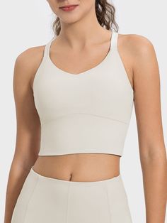 Boost your workout with this GYPSY-Crisscross Round Neck Active Tank. Made with high-quality materials, this tank is perfect for the gym and intense workouts. Its crisscross design adds a stylish touch while providing comfort and support. Stay cool and motivated as you push through your fitness goals. PRODUCT MEASUREMENTS (INCH) ⏹️ SIZE BUST WAIST HIPS SHOULDER LENGTH 4 26.8 14.2 6 28.3 14.6 8 29.9 15 10 31.5 15.4 12 33.1 15.7 MATERIAL: 80% nylon, 20% spandex. Stretch: Moderate stretch Care inst Maxi Dress Formal, Graphic Tops, Short Leggings, Tank Top Cami, Basic Style, Bottoms Pants, Short Tops, Short Sets, Criss Cross