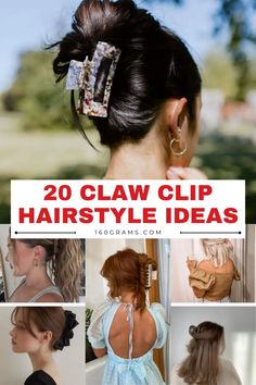 Save this pin for effortless and chic claw clip hairstyles suitable for any occasion! Elevate your look with these trendy styles and be ready to turn heads. Tap to discover your next favorite hairstyle! #ClawClipHairstyles #FashionInspo #HairGoals Quick Hairdos, Bohemian Hairstyles