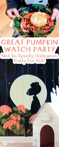 the great pumpkin watch party is coming to spooky kids'halloween decorations and crafts