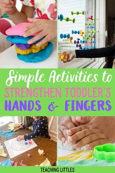 simple activities to teach toddlers hands and fingers