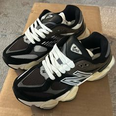 Nwot New Balance 9060s Unisex In Black. Size In Men’s 5, Fit Like A Women 5.5/6 New Balance 9060 Black, Black New Balance, New Balances, New Balance 9060, Xmas Outfits, New Balance Black, New Balance Shoes, New Balance, Athletic Shoes